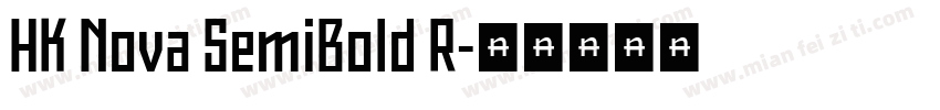 HK Nova SemiBold R字体转换